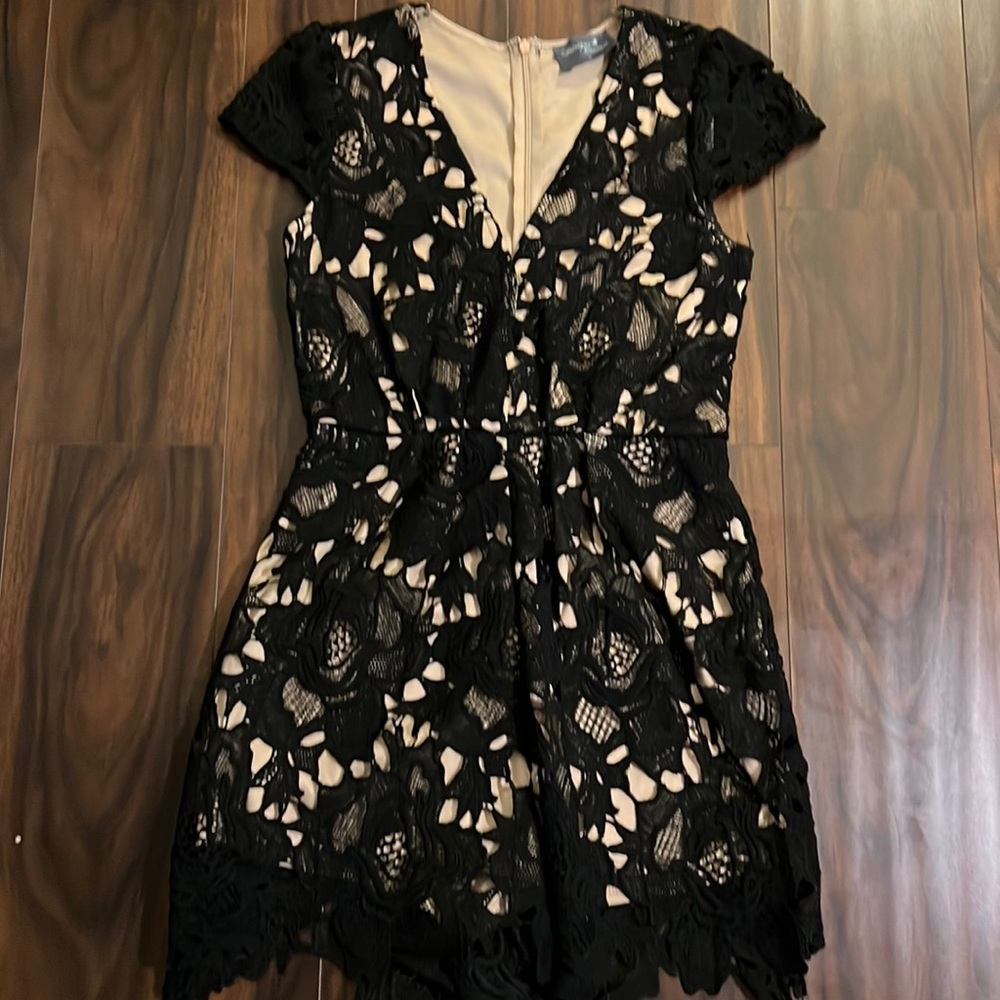 Intrigue Couture Lace Black Romper S